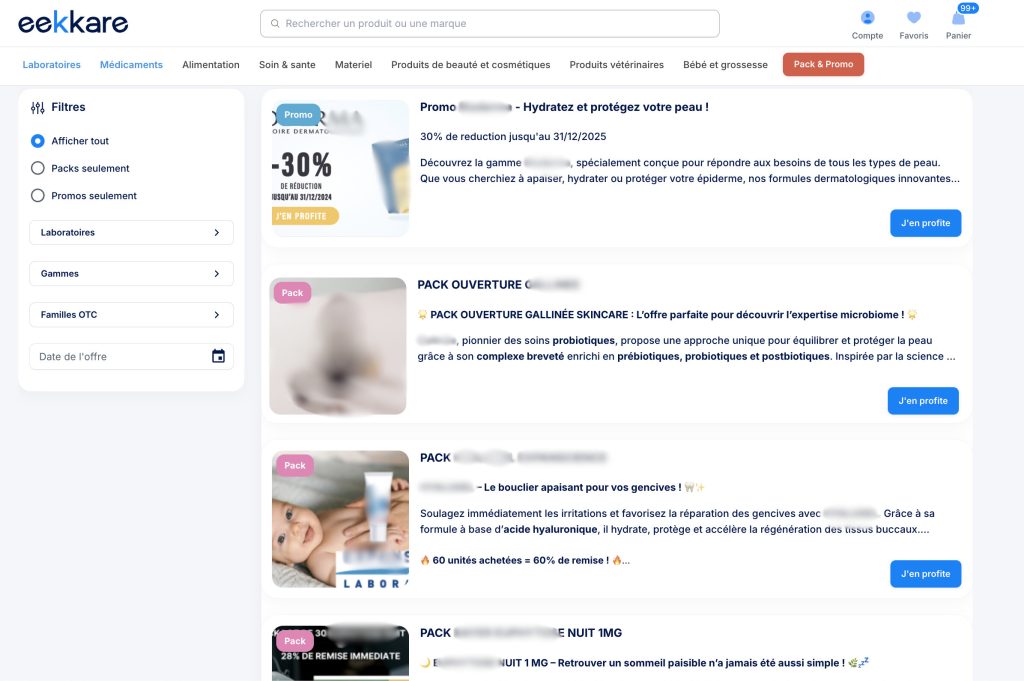 pack et promo sur eekkare